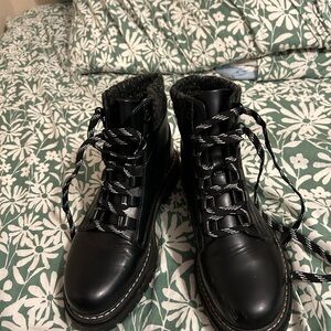 Faded Glory Black Women's Combat Boots